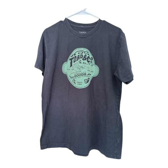 Toad&Co Other - Toad‎ & Co. Men’s Crew Cotton Tee. Black/Green. Medium.